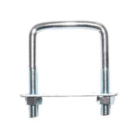 ProSource LR350 U-Bolt, 5/16 in Thread, 1-1/2 in L Thread, 180 lb Working Load, Steel, Zinc