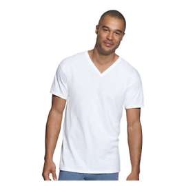 3PK MED WHT VNeck Shirt
