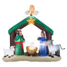 Airblown Nativity Scene