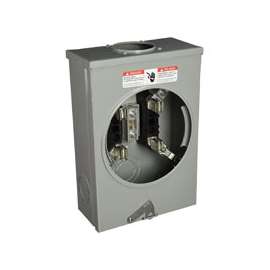Siemens SUAT111-0GF Meter Socket, 1 -Phase, 135 A, 600 V, 4 -Jaw, Overhead, Underground Cable Entry
