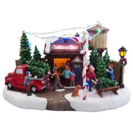 Animal Tree Lot Scene