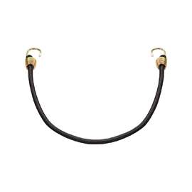 ProSource FH64081-1 Stretch Cord, 10 mm Dia, 18 in L, Polypropylene, Black, Hook End