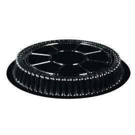 Plastic Dome Lids, Round, Fits 7" Round Pan, 7" Diameter x 0.88"h, Clear, 500/Carton