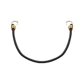 ProSource FH64082-1 Stretch Cord, 10 mm Dia, 24 in L, Polypropylene, Black, Hook End
