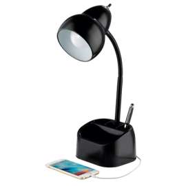 BLK Organizer Desk Lamp