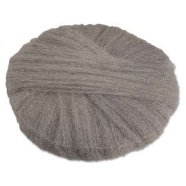Radial Steel Wool Pads, Grade 1 (Med): Cleaning & Dry Scrubbing, 20", 12/Carton