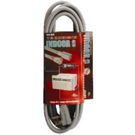 9' 12/3GRY FLT EXT Cord