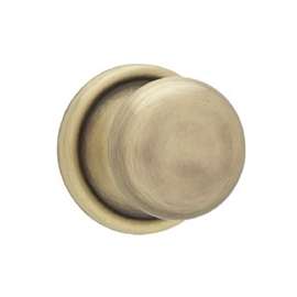 Kwikset Hancock Series 788H5BX Door Knob, 2-3/8 in Dia Knob, Antique Brass