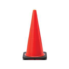 JBC Revolution RS RS70032C Traffic Safety Cone, 28 in H Cone, PVC Cone, Fluorescent Orange Cone