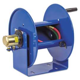 Twin-Line Welding Hose Reels, 100 ft, Hand Crank, No Hose