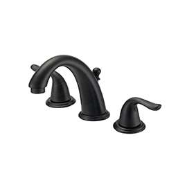 Boston Harbor TQ-FW6B0000RW Lavatory Faucet, 1.2 gpm, 2-Faucet Handle, 3-Faucet Hole, Brass/Plastic/Zinc, Lever Handle