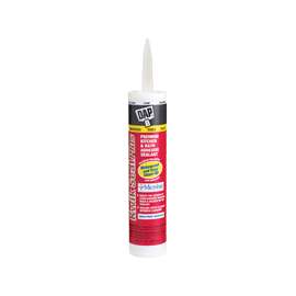 DAP KWIK SEAL PLUS 18516 Adhesive Sealant, Clear, 24 hr Curing, -20 to 150 deg F, 10.1 oz Tube