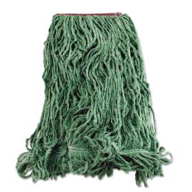 Super Stitch Blend Mop Heads, Cotton/Synthetic, Green, Large