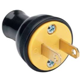 15A BLK Resid RND Plug