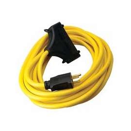 Generator Extension Cord, 25 ft, 3 Outlets