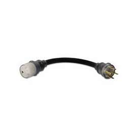 8/3 STW 14-50 - 6-5 0 Welder Adapter, 1 1/2 ft, Black