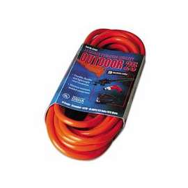 Vinyl Extension Cord, 25 ft, 1 Outlet