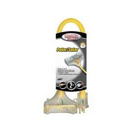 Tri-Source Polar/Solar Plus Multiple Outlet Cord, 2 ft, 3 Outlets
