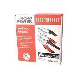Booster Cables, 2/1 AWG, 20 ft, Black
