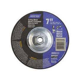 NORTON 07660702678 Cut-Off Wheel, 24-Grit, Extra Coarse, Aluminum Oxide, 7 in Dia