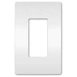 WHT 1G Plas Wall Plate