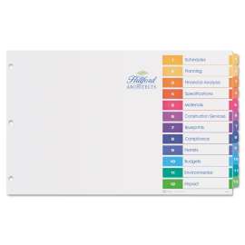 Customizable TOC Ready Index Multicolor Dividers, 12-Tab, 11 x 17