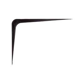 ProSource 21140BK-PS Shelf Bracket, 110 lb/Pair, 10 in L, 8 in H, Steel, Black