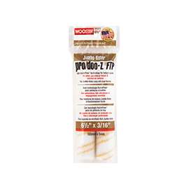 WOOSTER RR373-6 1/2 Paint Roller Cover, 3/16 in Thick Nap, Fabric Cover, White