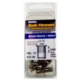 8-32 STL THRD Insert