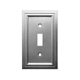 Amerelle 94TN Rectangular Wallplate, 1-Gang, Metal