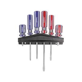 Vulcan Screwdriver Set With Rack, 6 Pieces
