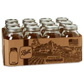 Ball 12PK QT Smooth Jar