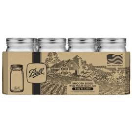 Ball 12PK QT Smooth Jar