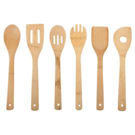 6PC Bamboo Utensil Set