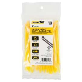 100PK 4" YEL LD Tie