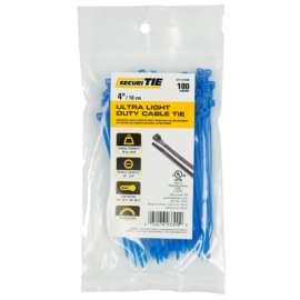 100PK 4" BLU LD Tie