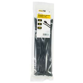 25PK 11"BLK STD DBL Tie