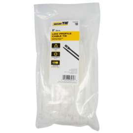100PK 8"NAT LoProf Tie