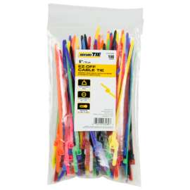 100PK 6" YEL LD EZ Tie