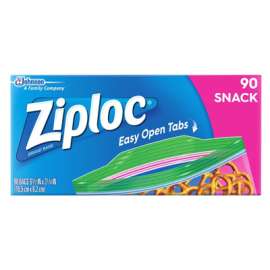 90CT Ziploc Snack Bag