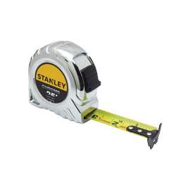 STANLEY STHT30159WMT Tape Measure, 25 ft L x 1 in W Blade, Chrome