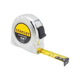 STANLEY STHT30161W Tape Measure, 35 ft L x 1 in W Blade, Chrome