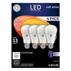 GE 5W SW A19 LED Bulb