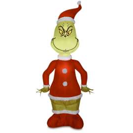 4'Airblown Santa Grinch
