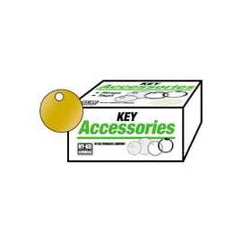 HY-KO KB148 Key Tag, Round, Brass