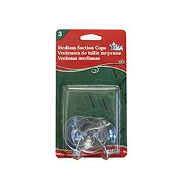 Adams 6500-74-1043 Suction Cup, PVC/Steel, Clear