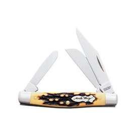 Uncle Henry 834UH Folding Pocket Knife, 2-1/2 in L Blade, 7Cr17 High Carbon Stainless Steel Blade, 3-Blade