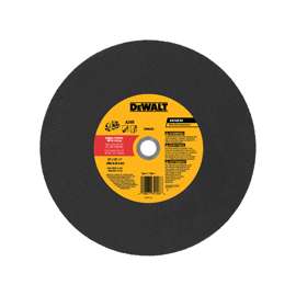 DeWALT DW8020 Cutting Wheel, 14 in Dia, 1/8 in Thick, 1 in Arbor, Aluminum Oxide Abrasive