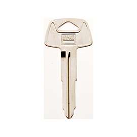 HY-KO 11010MIT3 Automotive Key Blank, Brass, Nickel, For: Mitsubishi Vehicle Locks