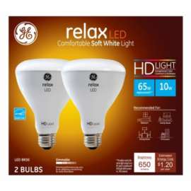GE 2PK10W SW BR30 Bulb